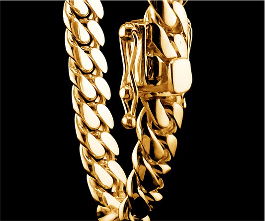 14K Gold Bonded Silver Cuban Links