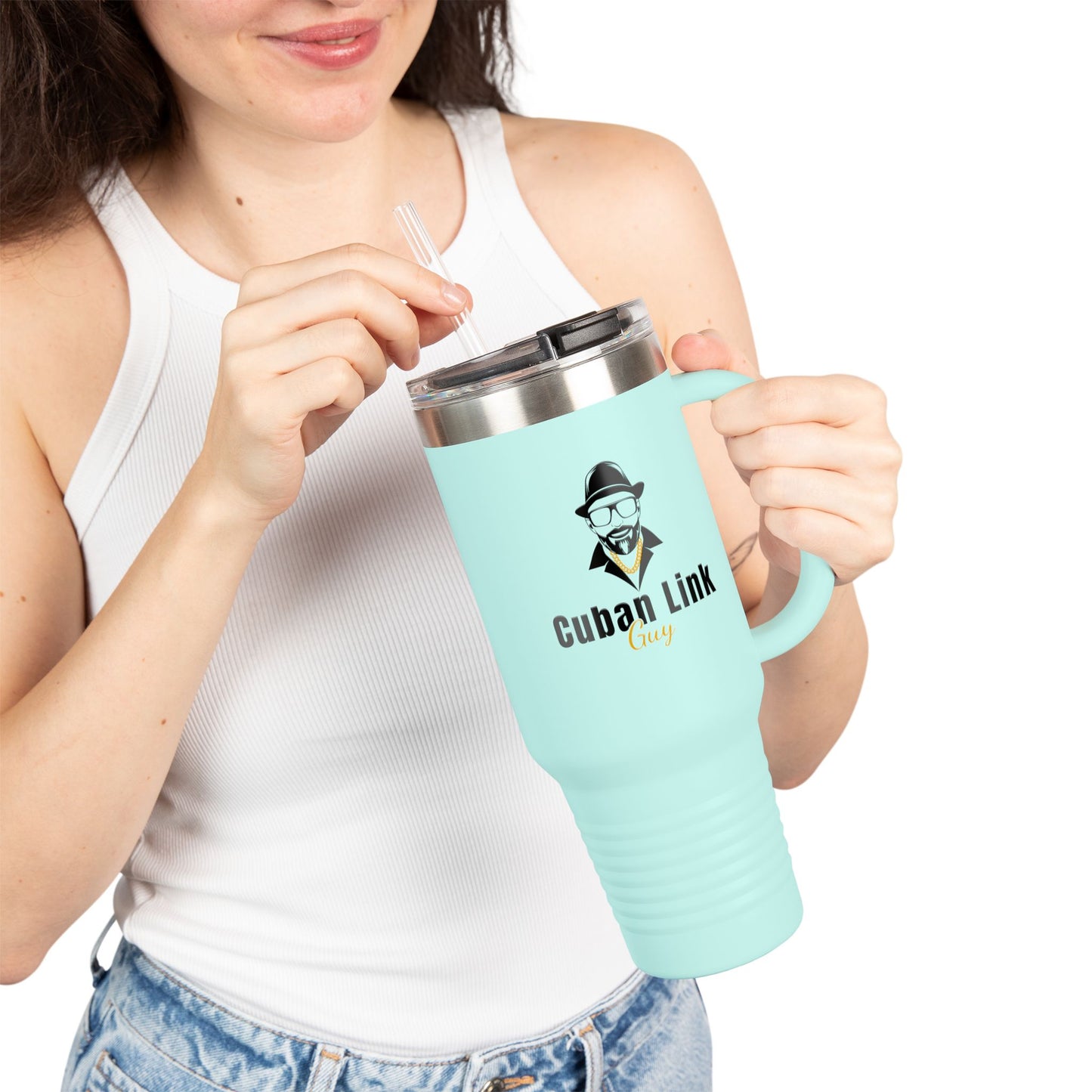 Cuban Link Guy / 40oz, Insulated Travel Mug