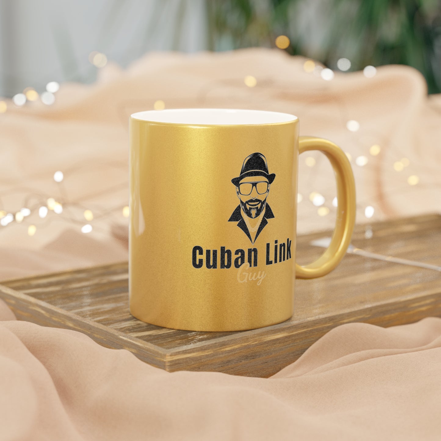 Cuban Link Guy / Gold and Silver Coffee Mugs