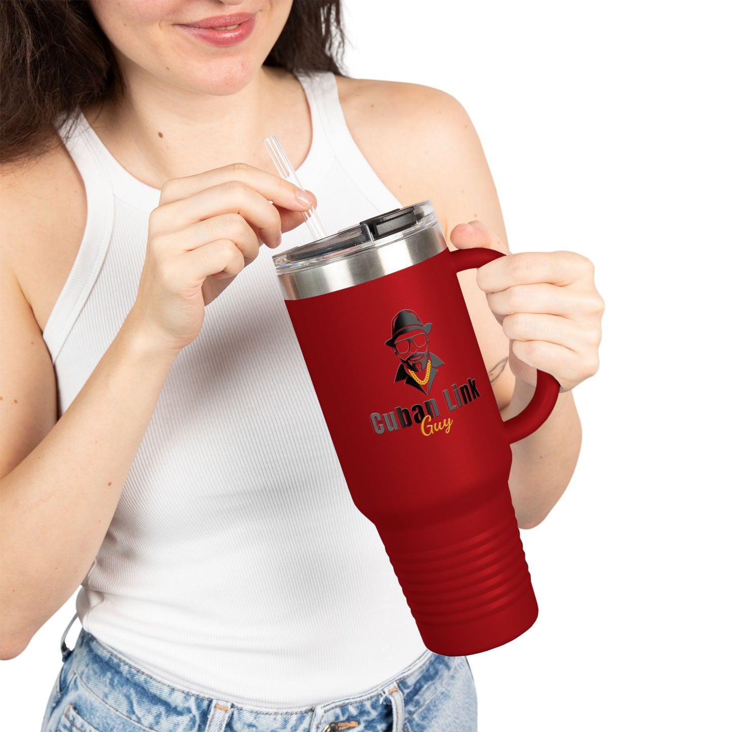 Cuban Link Guy / 40oz, Insulated Travel Mug