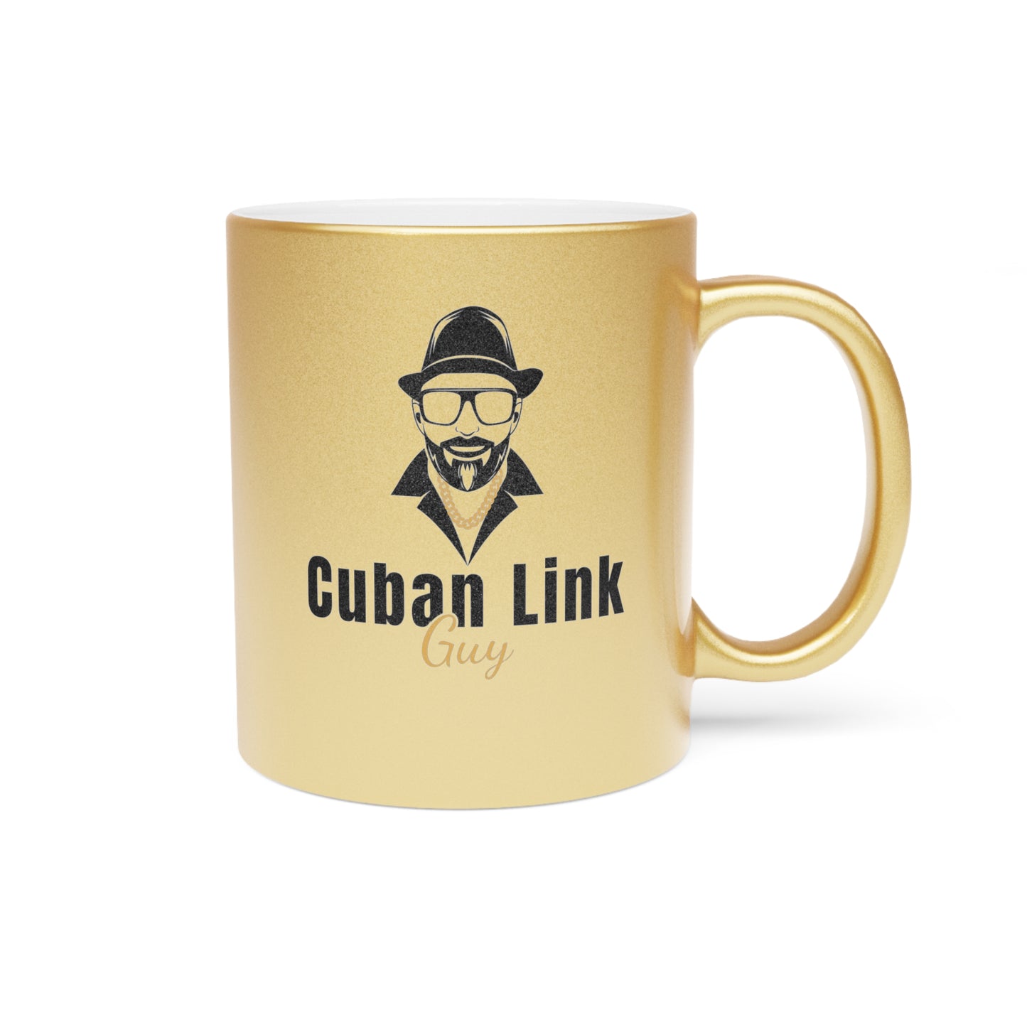 Cuban Link Guy / Gold and Silver Coffee Mugs