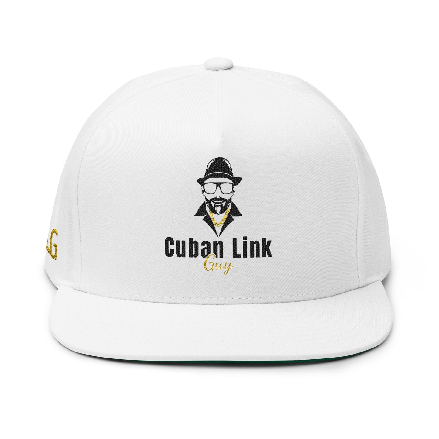 Cuban Link Guy / Embroidered - Flat Bill Cap