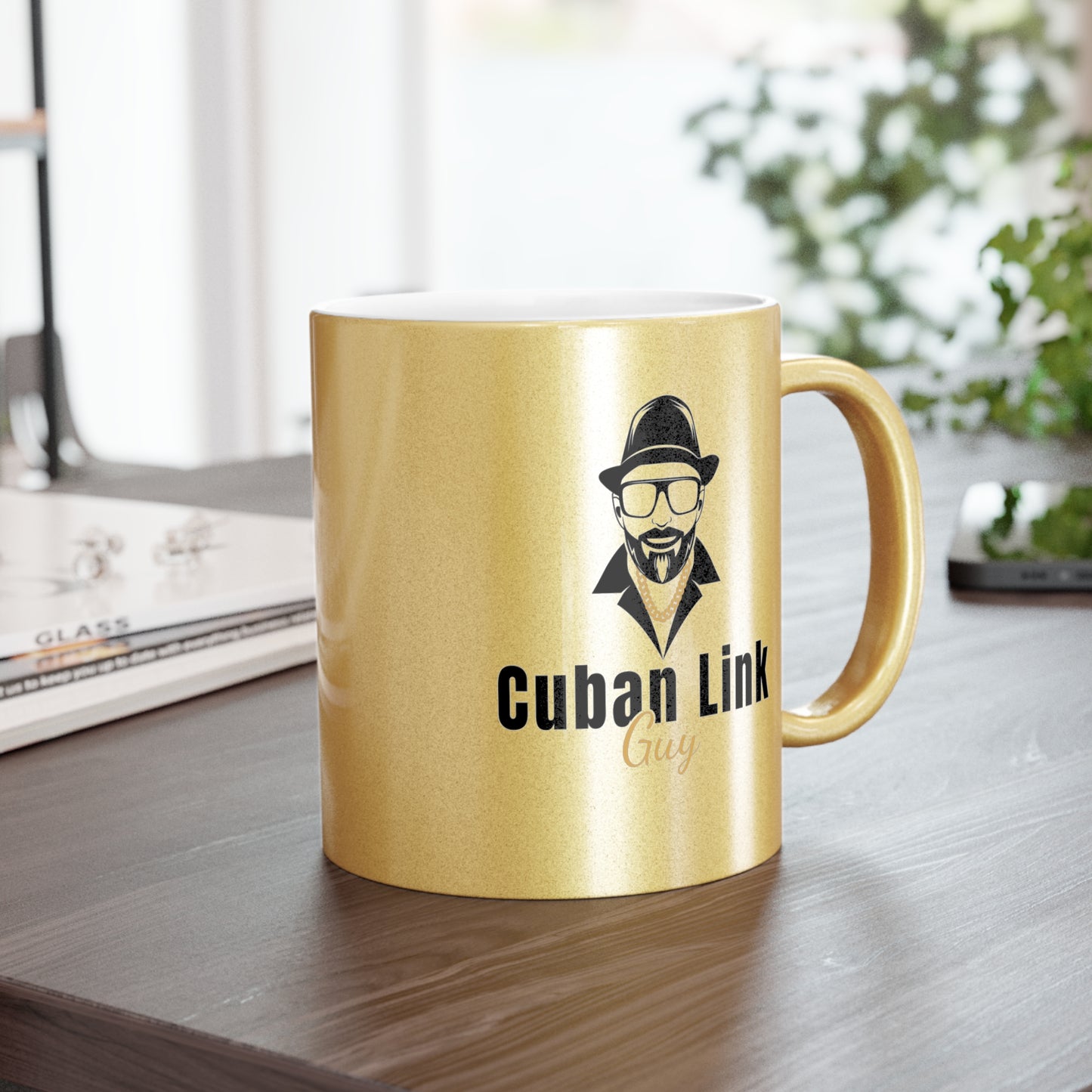 Cuban Link Guy / Gold and Silver Coffee Mugs