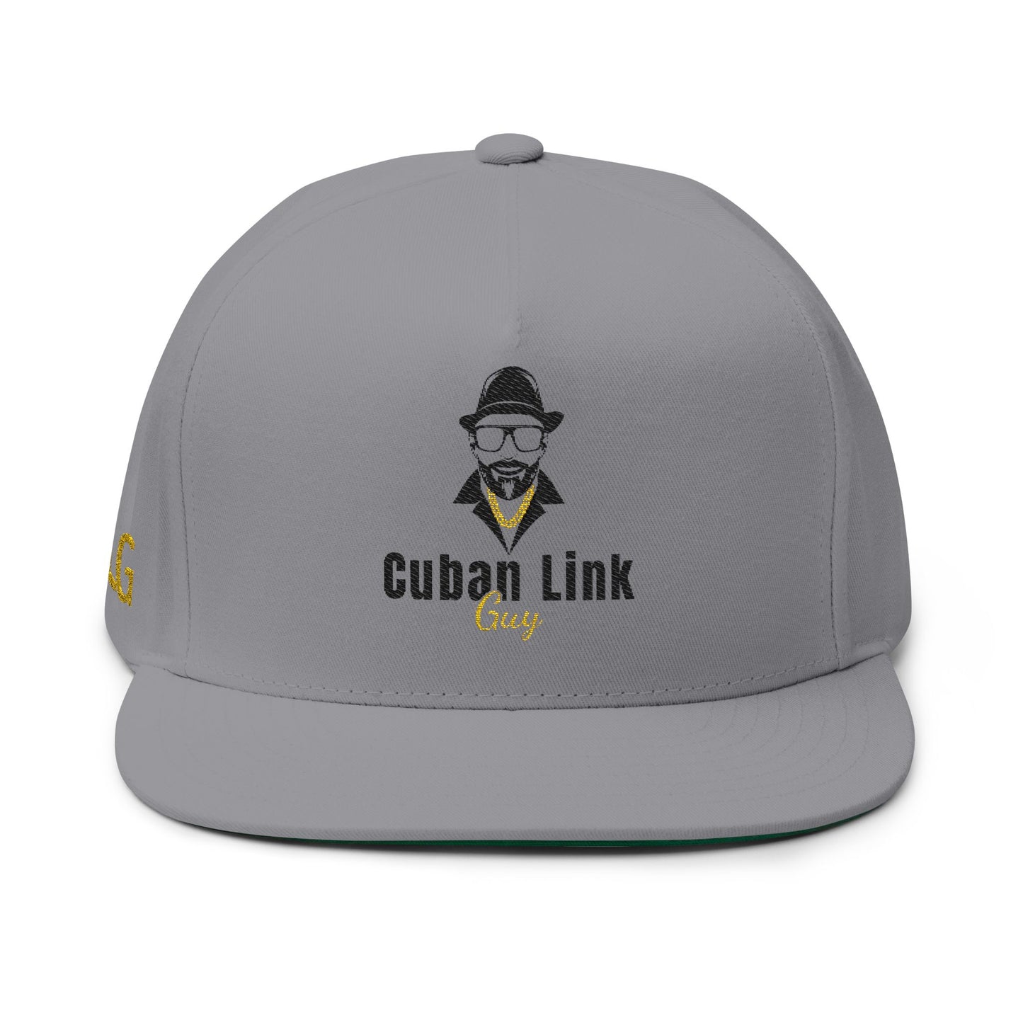 Cuban Link Guy / Embroidered - Flat Bill Cap