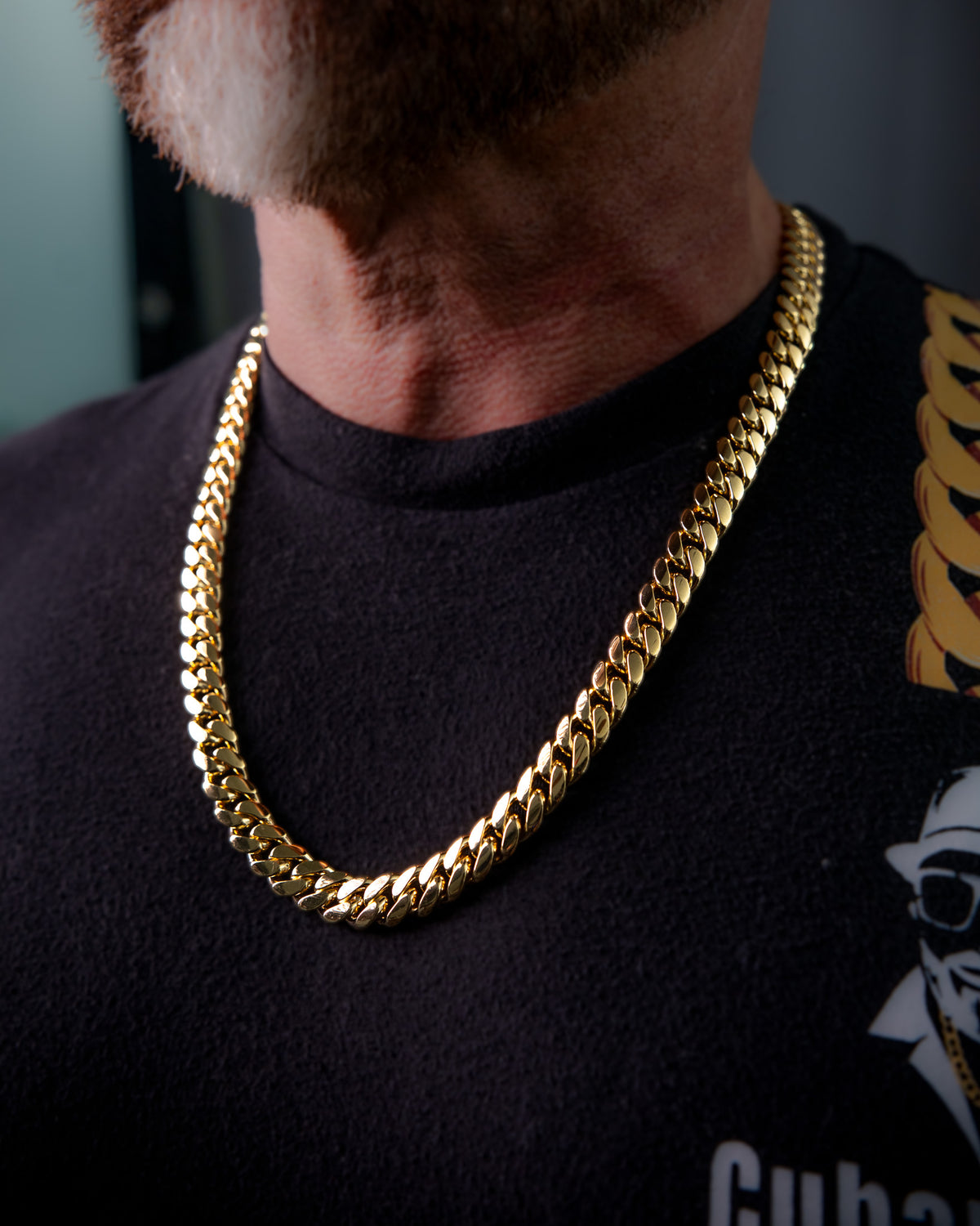 14K Gold Bonded Silver Cuban Links