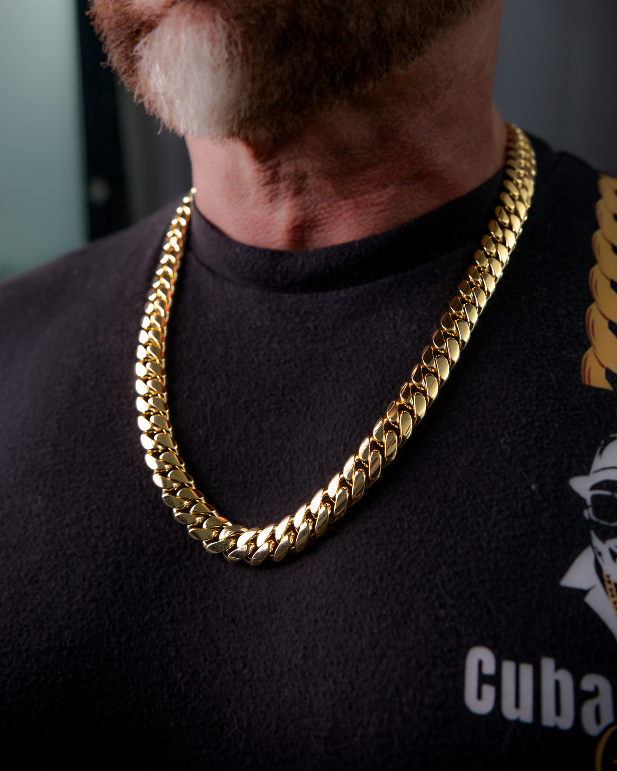 14K Gold Bonded Silver Cuban Links