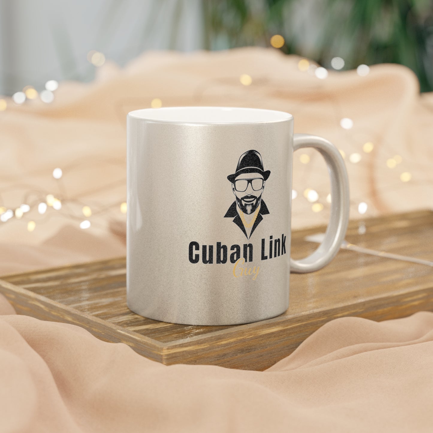 Cuban Link Guy / Gold and Silver Coffee Mugs