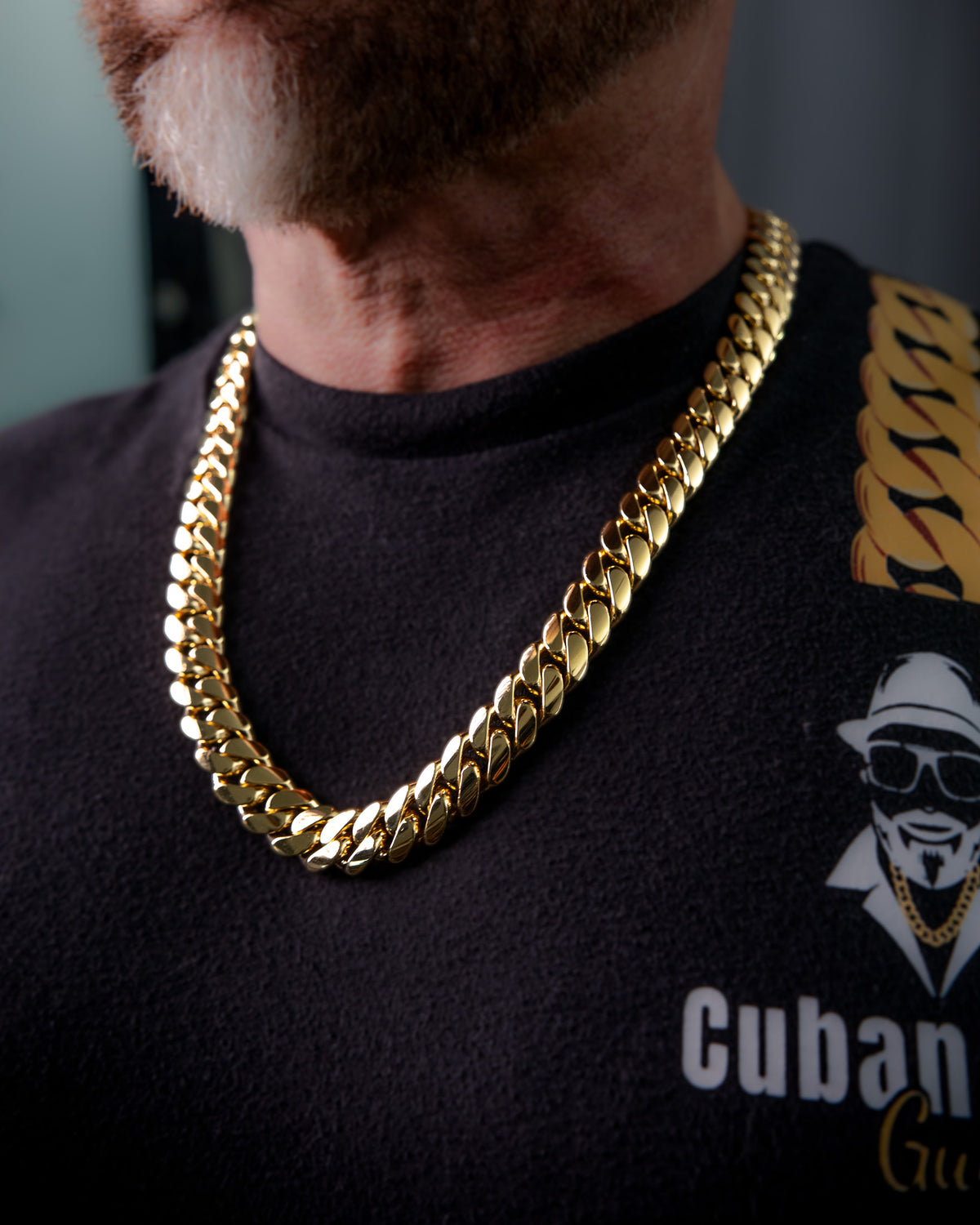 14K Gold Bonded Silver Cuban Links