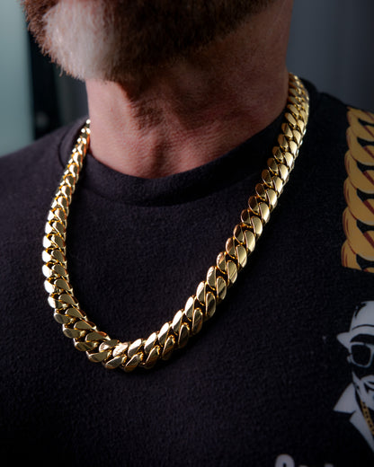 14K Gold Bonded Silver Cuban Links