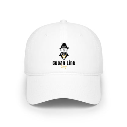 Cuban Link Guy Low Profile Baseball Cap — Minimal Logo Hat