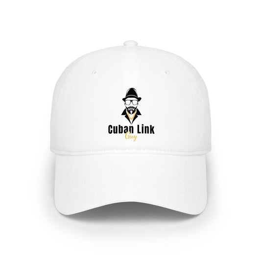 Cuban Link Guy Low Profile Baseball Cap — Minimal Logo Hat