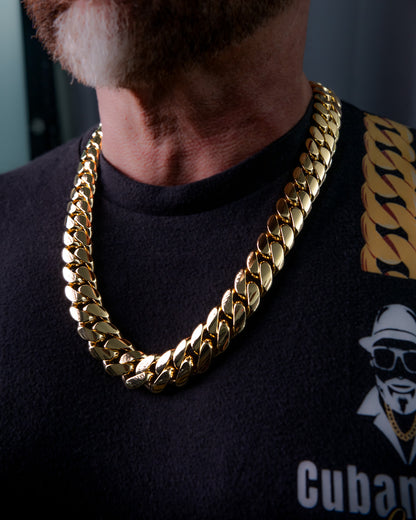 14K Gold Bonded Silver Cuban Links