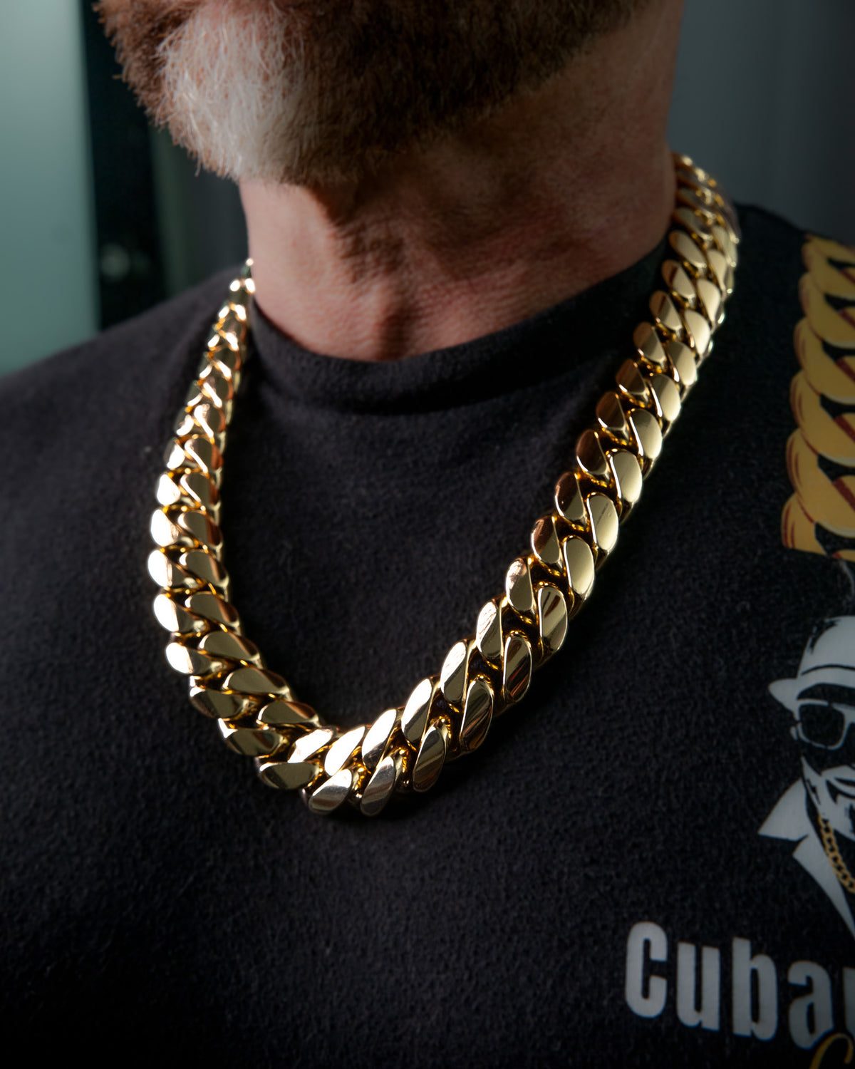 14K Gold Bonded Silver Cuban Links