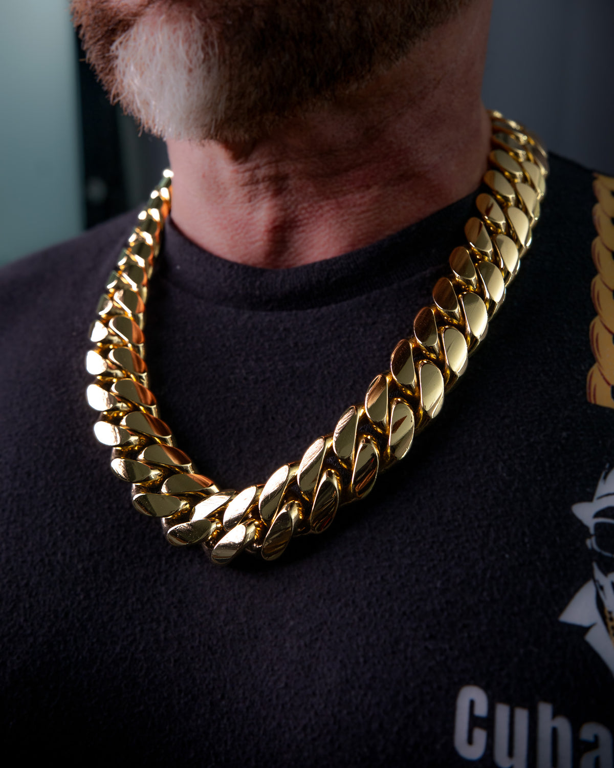 14K Gold Bonded Silver Cuban Links