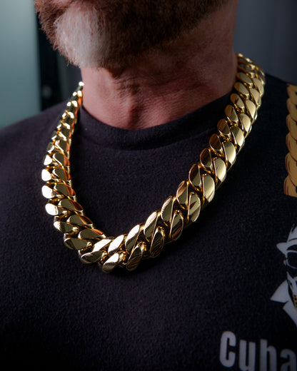 14K Gold Bonded Silver Cuban Links