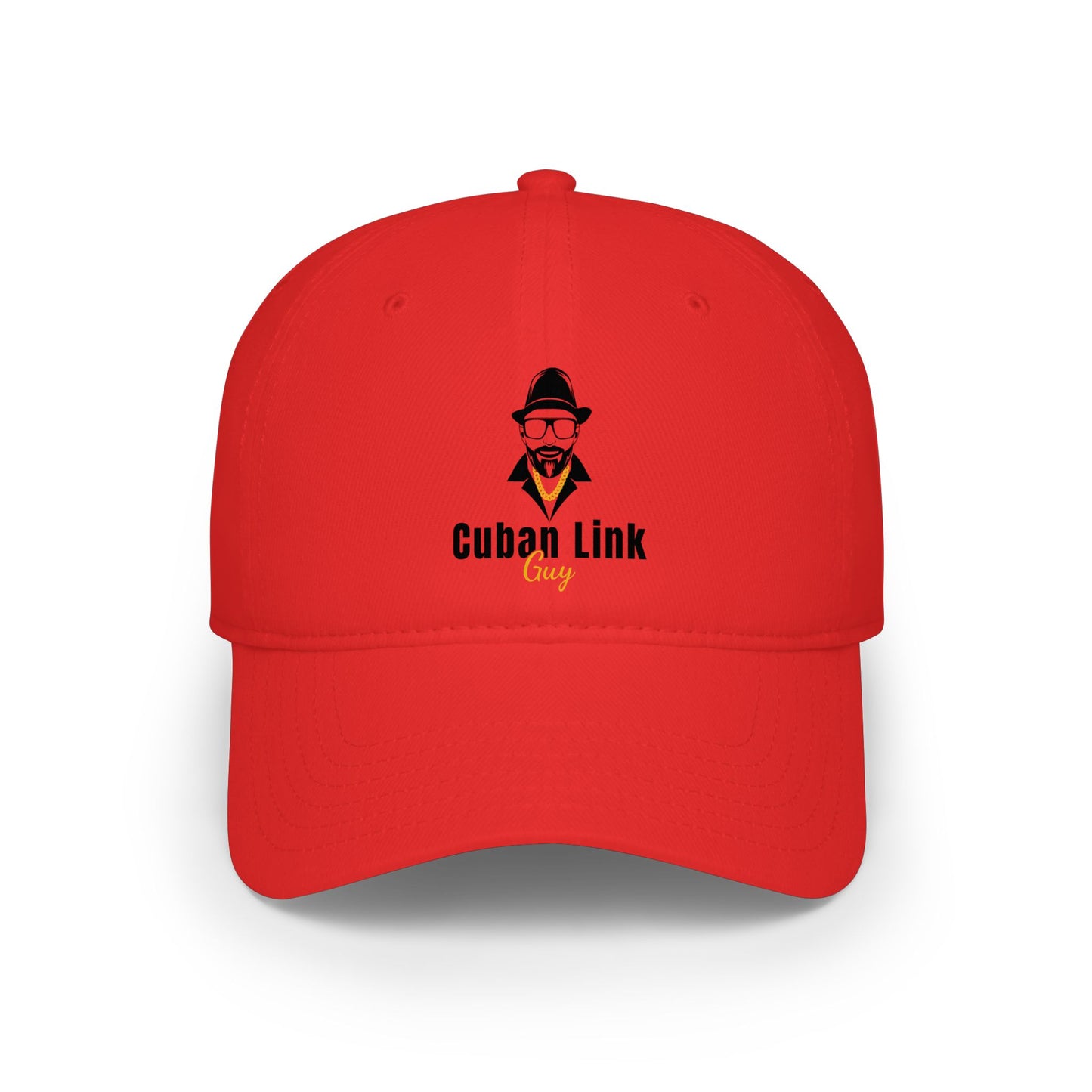 Cuban Link Guy Low Profile Baseball Cap — Minimal Logo Hat
