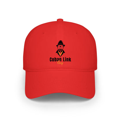 Cuban Link Guy Low Profile Baseball Cap — Minimal Logo Hat