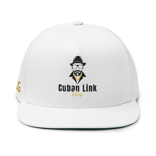 Cuban Link Guy / Embroidered - Flat Bill Cap