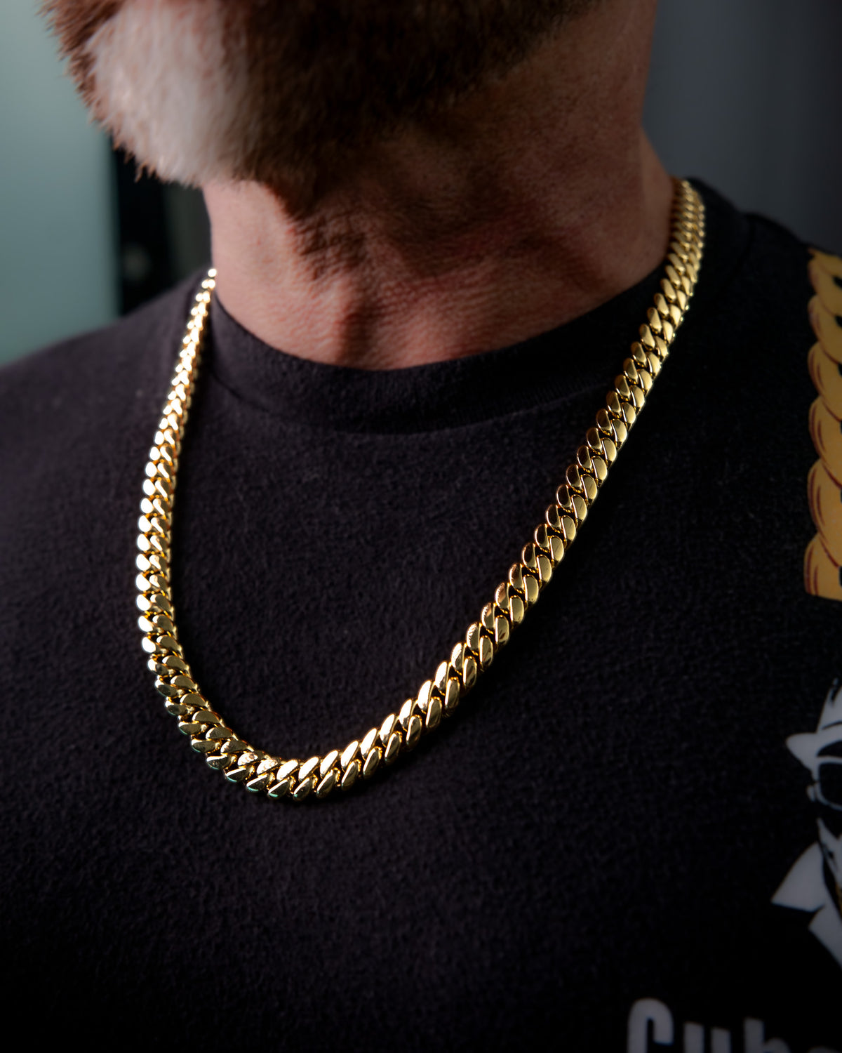 14K Gold Bonded Silver Cuban Links