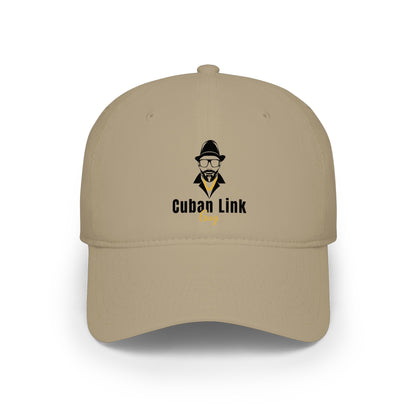 Cuban Link Guy Low Profile Baseball Cap — Minimal Logo Hat