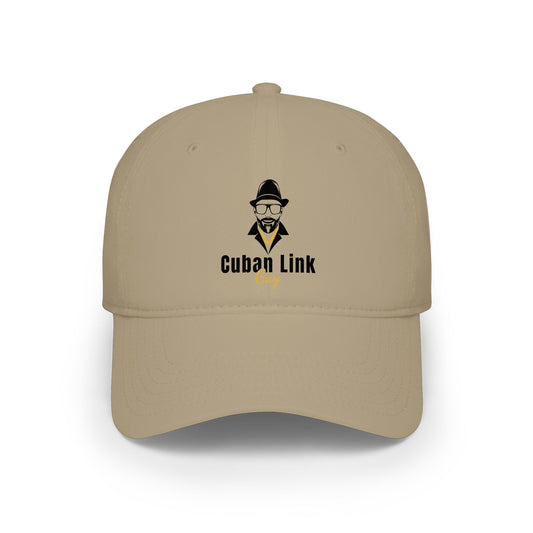 Cuban Link Guy Low Profile Baseball Cap — Minimal Logo Hat