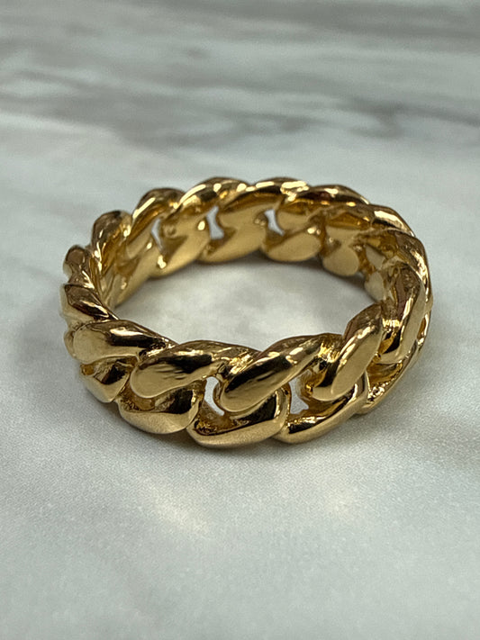 Authentic Cuban Link Chain Ring – Handcrafted From Real Cuban Link Chains