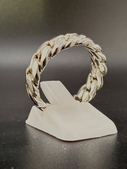 Authentic Cuban Link Chain Ring – Handcrafted From Real Cuban Link Chains