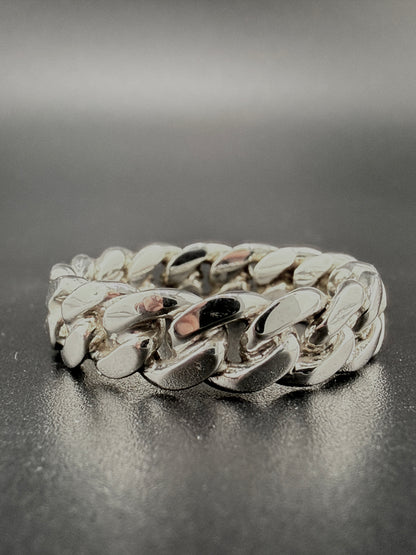 Authentic Cuban Link Chain Ring – Handcrafted From Real Cuban Link Chains