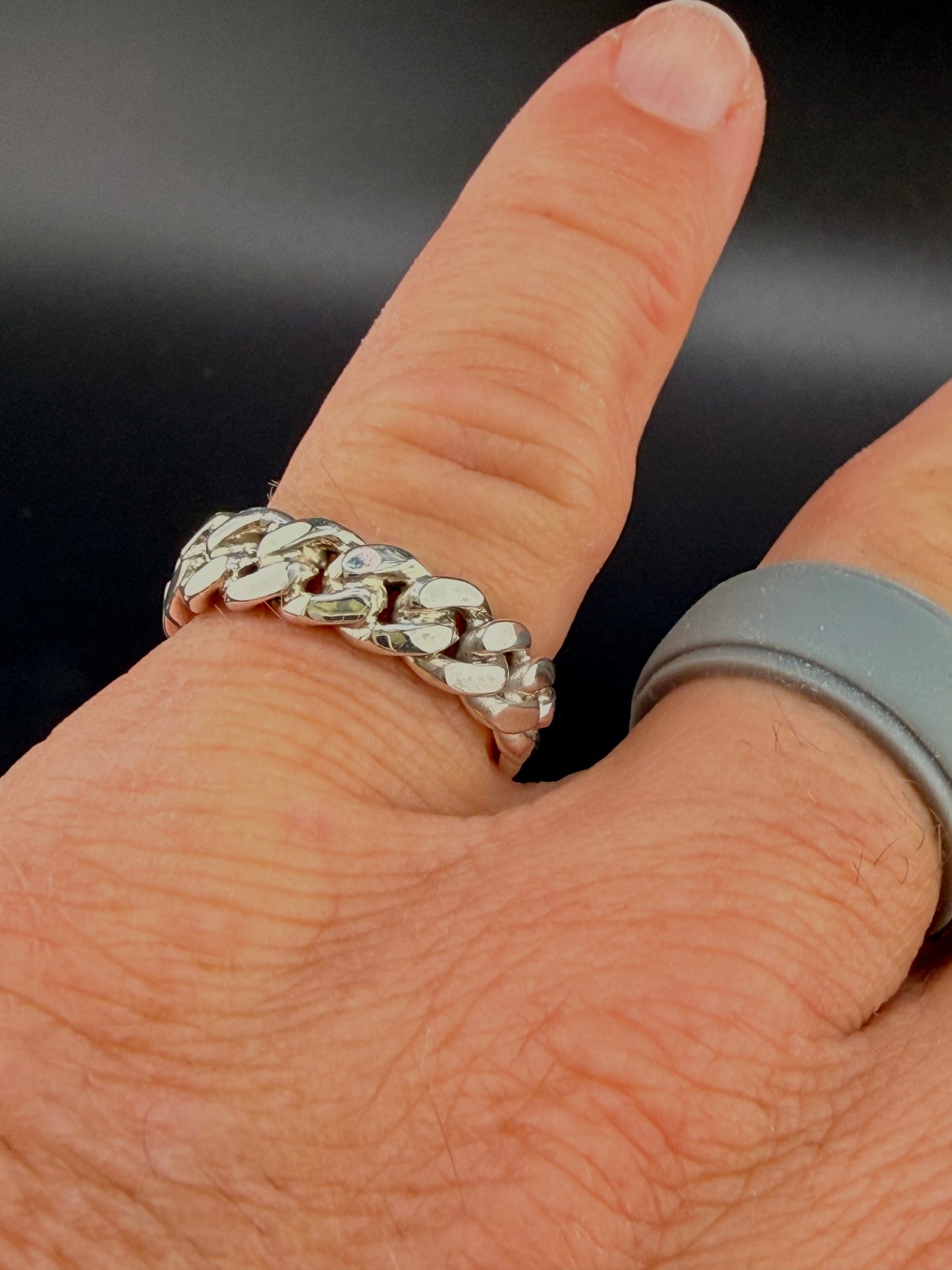 Authentic Cuban Link Chain Ring – Handcrafted From Real Cuban Link Chains