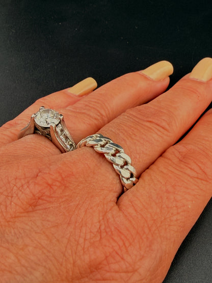 Authentic Cuban Link Chain Ring – Handcrafted From Real Cuban Link Chains