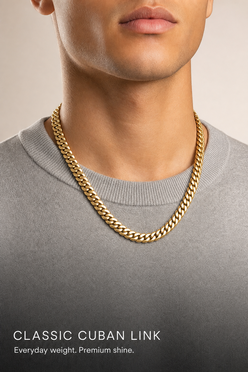 14K Gold Bonded Silver Cuban Links