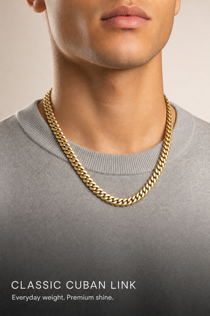 14K Gold Bonded Silver Cuban Links