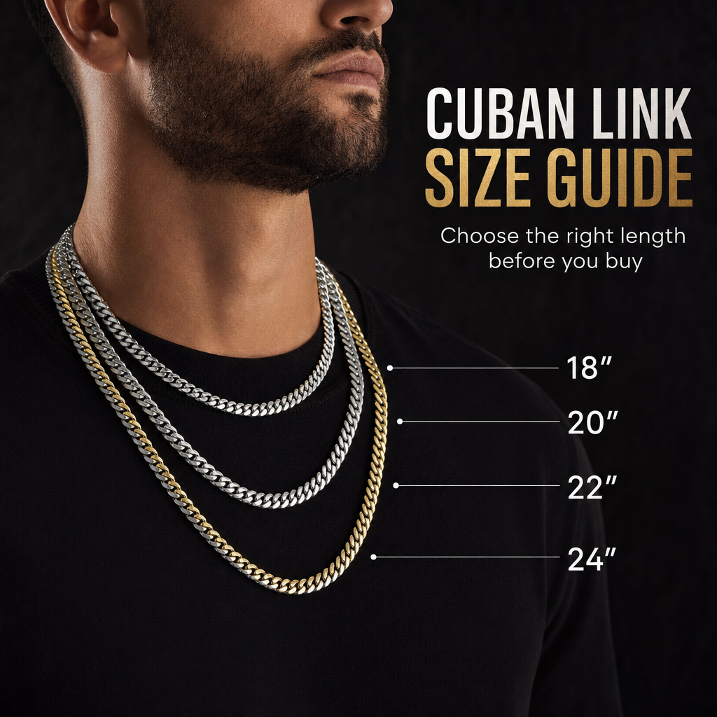 14K Gold Bonded Silver Cuban Links