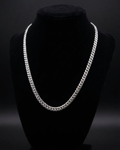 6MM Silver Cuban Link Necklace