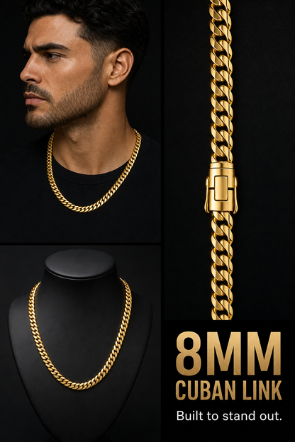 14K Gold Bonded Silver Cuban Links
