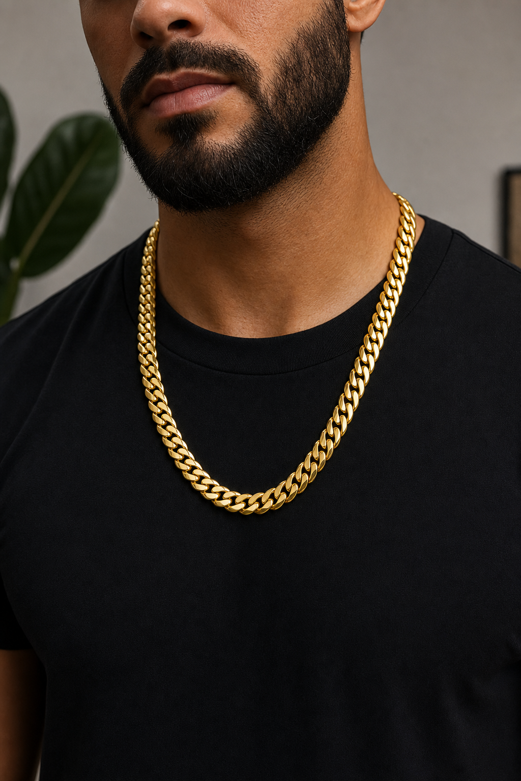 14K Gold Bonded Silver Cuban Links
