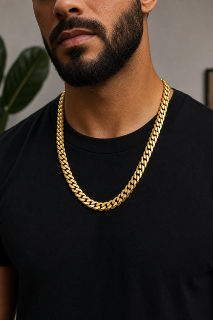 14K Gold Bonded Silver Cuban Links