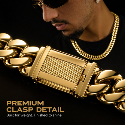 14K Gold Bonded Silver Cuban Links