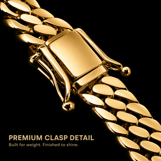 14K Gold Bonded Silver Cuban Links
