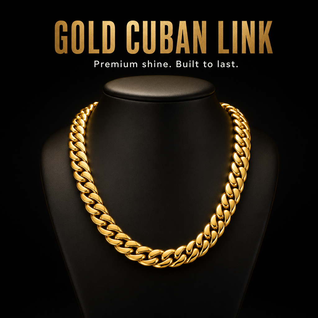 14K Gold Bonded Silver Cuban Links