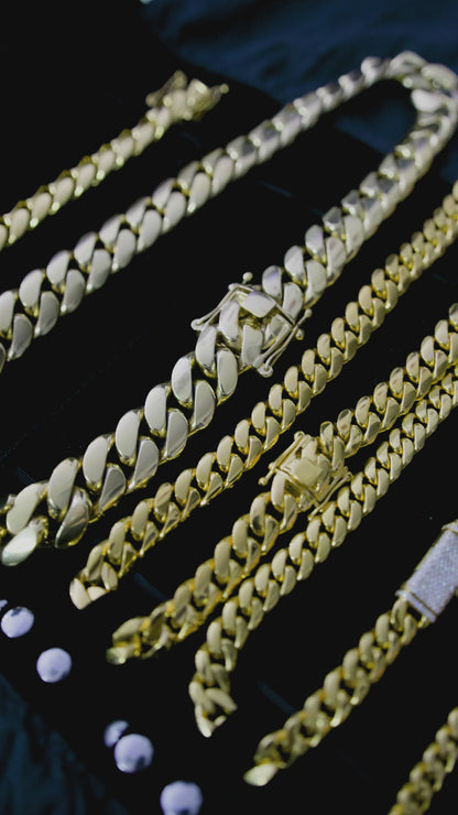 14K Gold Bonded Silver Cuban Links